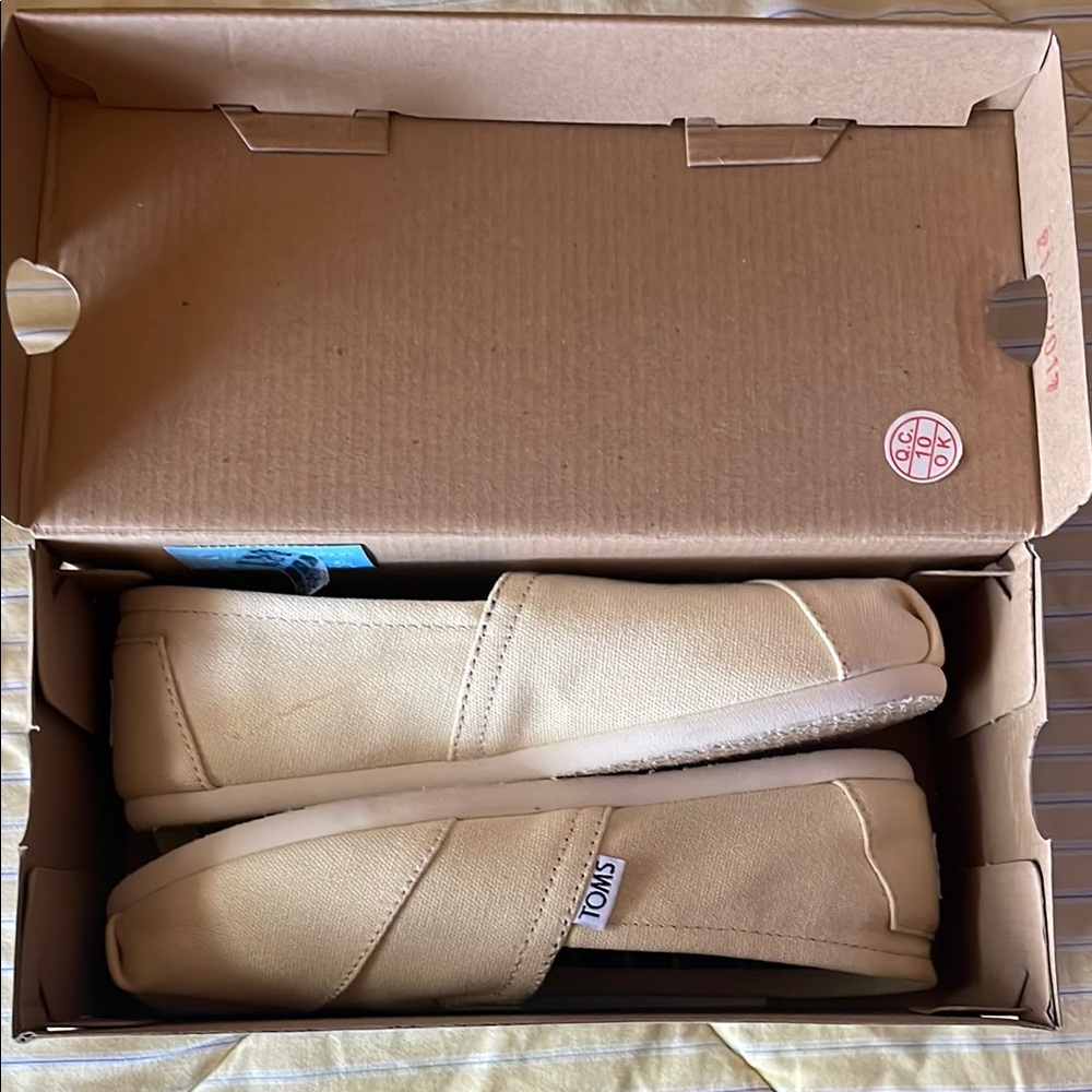 TOMS Beige Slip-On Shoes